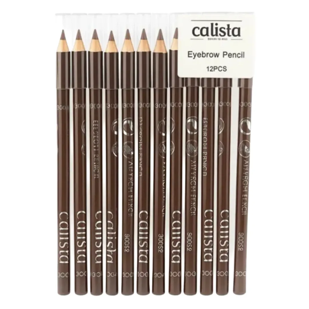 مداد ابرو کالیستا Calista پک ۱۲ عددی | ضد‌ریزش و با ماندگاری طولانی برای آرایش روزانه